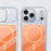 For iPhone 18 Pro Max / 17 Pro Max Case Skin-touch Acrylic + TPU Cover Compatible with MagSafe - Orange - 7