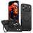 For iPhone 18 Pro Max / 17 Pro Max Case Compatible with MagSafe TPU + PC Phone Cover with Damping Rotating Stand - Black - 1