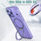 For iPhone 18 Pro Max / 17 Pro Max Case Compatible with MagSafe Skin-touch TPU + PC Phone Cover with Rotating Kickstand - Lilac Purple - 4
