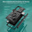 For Samsung Galaxy Z Fold7 5G Phone Case with Hinge PC + TPU Cover with  Kickstand and Slide Camera Lid - Black - 6