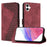 For Samsung Galaxy A08 5G / A08 4G / A07 4G Leather Case 7-Shaped Pattern Wallet Stand Shockproof Phone Cover - Brown - 1