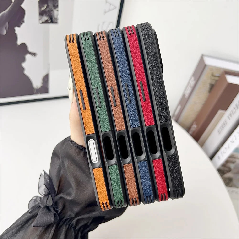 For iPhone 17 Pro Case Deer Pattern PU Leather Coated PC + TPU Phone Cover - Black - 6