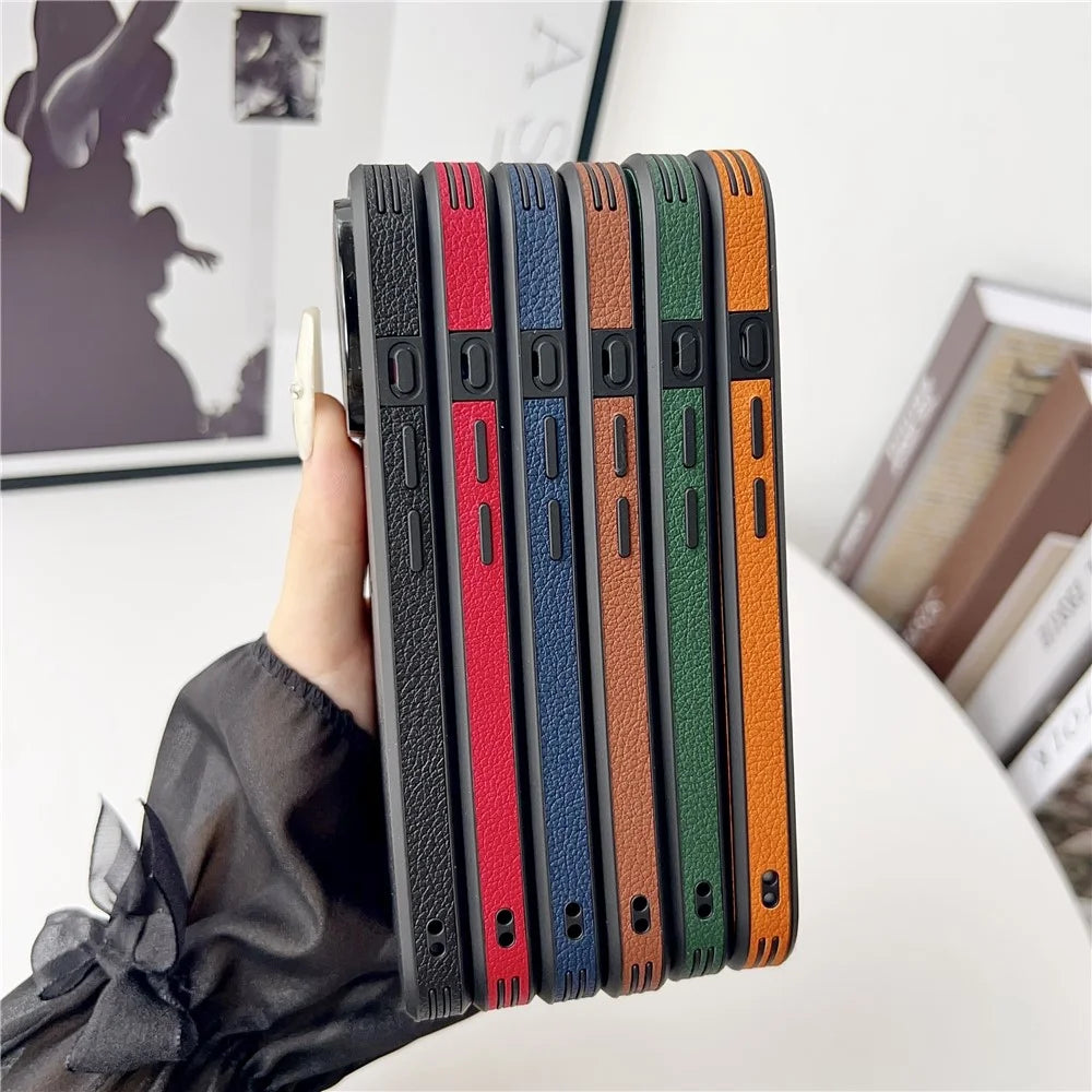 For iPhone 17 Pro Case Deer Pattern PU Leather Coated PC + TPU Phone Cover - Black - 7