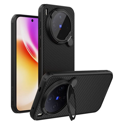 NILLKIN Camshield Prop Magnetic Series for vivo X300 5G Magnetic Case Clear Lens Lid PC TPU Phone Back Cover - Black - 1