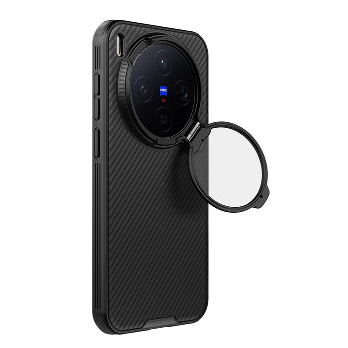 NILLKIN Camshield Prop Magnetic Series for vivo X300 5G Magnetic Case Clear Lens Lid PC TPU Phone Back Cover - Black - 4