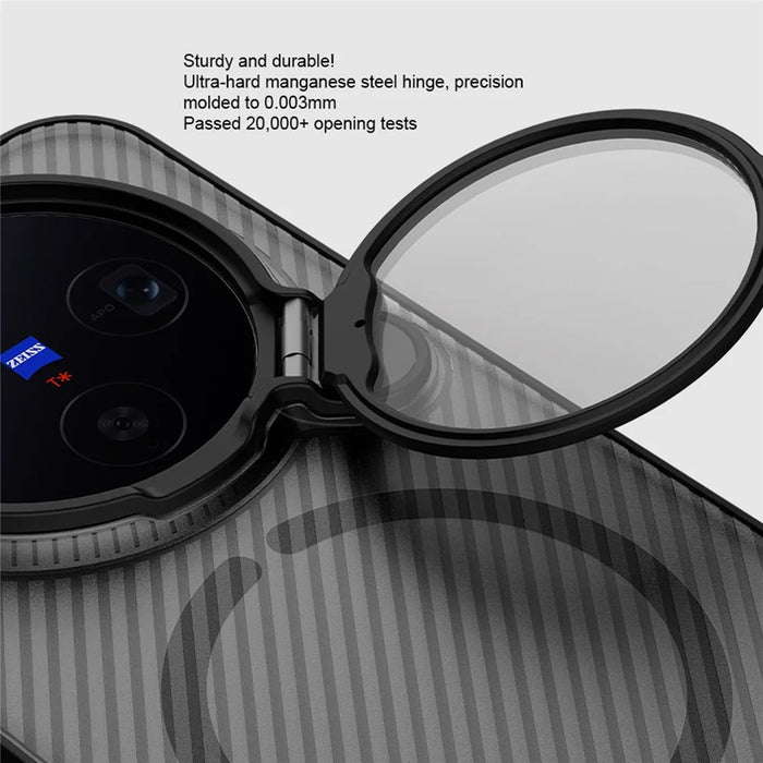 NILLKIN Camshield Prop Magnetic Series for vivo X300 5G Magnetic Case Clear Lens Lid PC TPU Phone Back Cover - Black - 5
