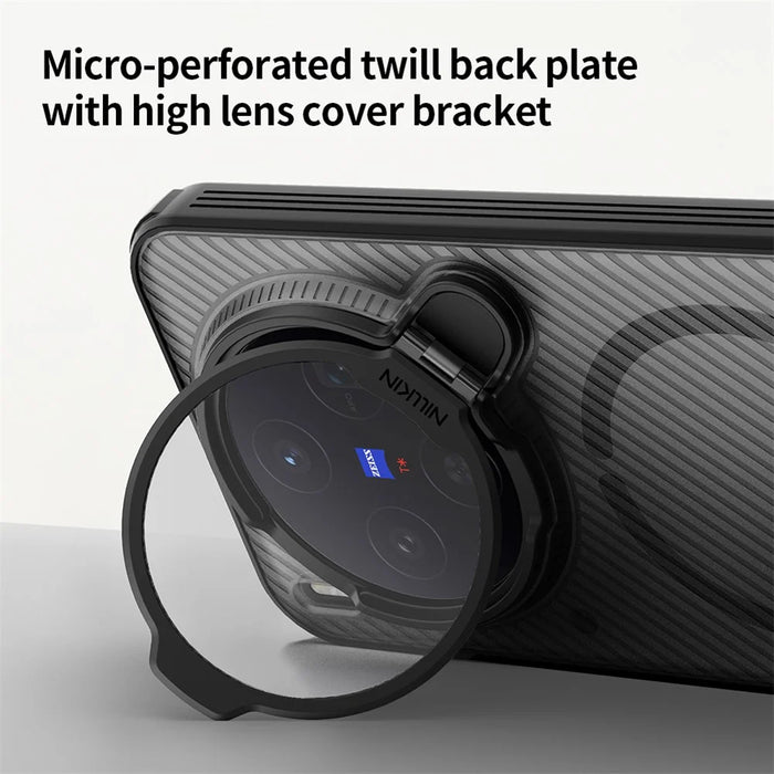 NILLKIN Camshield Prop Magnetic Series for vivo X300 5G Magnetic Case Clear Lens Lid PC TPU Phone Back Cover - Black - 7