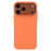 For iPhone 17 Pro Case Carbon Fiber Texture Water Transfer PC Phone Cover Compatible with MagSafe - Orange Coarse Lines - 1