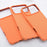 For iPhone 17 Pro Case Carbon Fiber Texture Water Transfer PC Phone Cover Compatible with MagSafe - Orange Coarse Lines - 7