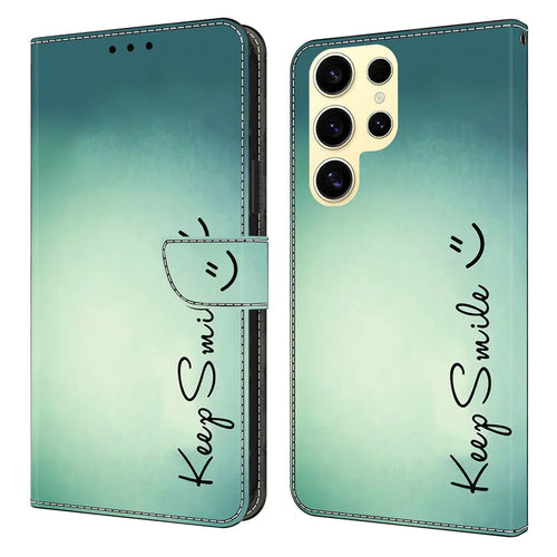 For Samsung Galaxy S26 Ultra Case PU Leather Wallet Phone Cover with Stand - Keep Smile - 1