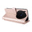 For vivo X300 Pro 5G Leather Case Stand Wallet Phone Cover with Shoulder / Wrist Strap - Pink - 6