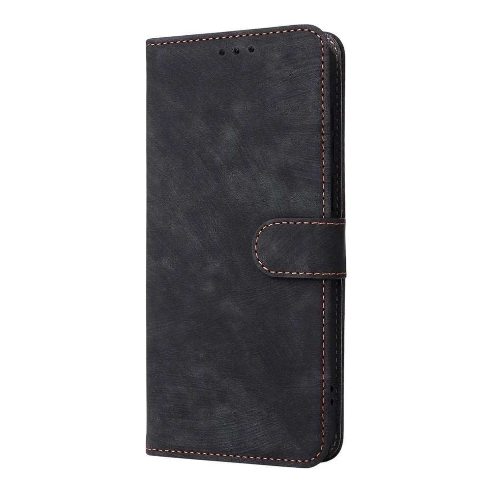 For vivo X300 Pro 5G Case Wallet RFID Blocking PU Leather Phone Cover Stand with Strap - Black - 7