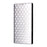 For vivo X300 Pro 5G Case Wallet Rhombus Imprinted PU Leather Phone Cover - Silver - 7