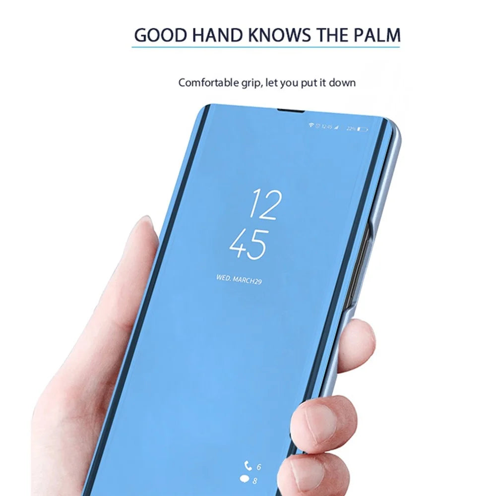 For Samsung Galaxy A14 5G / A14 4G Flip Leather Cover with Stand Full Body Protective Phone Case - Blue - 4