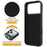 For iPhone 17 Pro Max Case Compatible with MagSafe Rotating Ring Kickstand TPU + PC Phone Back Cover - Black - 3