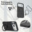 For iPhone 17 Pro Max Case Compatible with MagSafe Rotating Ring Kickstand TPU + PC Phone Back Cover - Black - 6