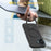 For iPhone 16 Case Compatible with MagSafe Rotating Ring Kickstand TPU + PC Phone Back Cover - Black - 2