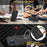For iPhone 16 Case Compatible with MagSafe Rotating Ring Kickstand TPU + PC Phone Back Cover - Black - 5