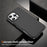 For iPhone 16 Pro Max Skin-touch Case Carbon Fiber Texture PC + TPU Back Cover Compatible with MagSafe - Black+Black - 2
