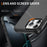 For iPhone 16 Pro Max Skin-touch Case Carbon Fiber Texture PC + TPU Back Cover Compatible with MagSafe - Black+Black - 5