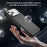 For iPhone 17 Pro Max Skin-touch Case Carbon Fiber Texture PC + TPU Back Cover Compatible with MagSafe - Black+Black - 7