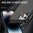 For iPhone 14 Pro Skin-touch Case Carbon Fiber Texture PC + TPU Back Cover Compatible with MagSafe - Black+Black - 5
