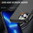 For iPhone 13 Pro Skin-touch Case Carbon Fiber Texture PC + TPU Back Cover Compatible with MagSafe - Black+Black - 5
