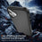 For iPhone 16 Skin-touch Case Carbon Fiber Texture PC + TPU Back Cover Compatible with MagSafe - Black+Black - 6