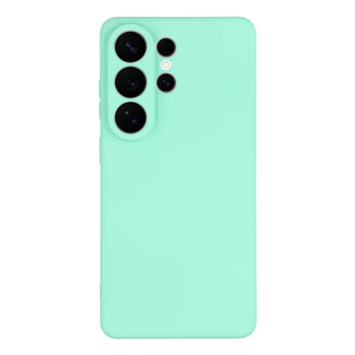 For Samsung Galaxy S26 Ultra Case TPU Back Soft Anti-Scratch Fiber Lining Phone Cover - Baby Blue - 1
