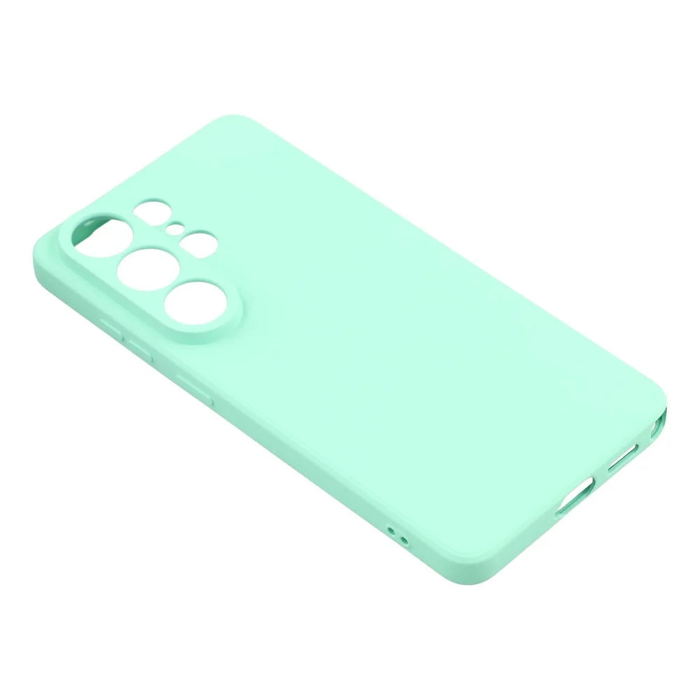 For Samsung Galaxy S26 Ultra Case TPU Back Soft Anti-Scratch Fiber Lining Phone Cover - Baby Blue - 3