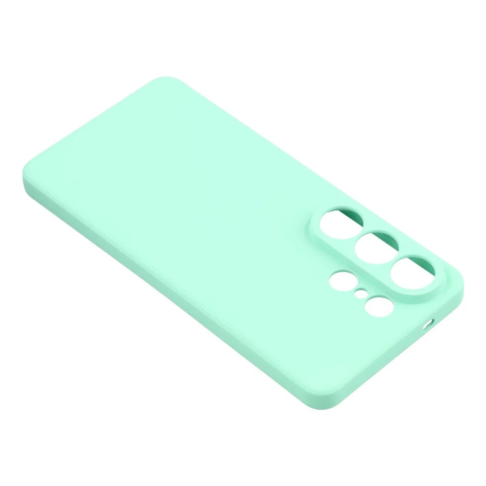 For Samsung Galaxy S26 Ultra Case TPU Back Soft Anti-Scratch Fiber Lining Phone Cover - Baby Blue - 4
