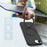 For iPhone 17e / 16e Case Compatible with MagSafe Rotating Ring Kickstand TPU + PC Phone Back Cover - Black - 2