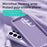 ABEEL For Samsung Galaxy S26 Magnetic Case Skin Touch Liquid Silicone Phone Back Cover - Purple - 3