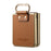 For Samsung Galaxy Z Flip7 5G Case Electroplating Leather Coated PC Phone Cover with Spring Ring Buckle Kickstand - Brown - 6