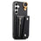 For Samsung Galaxy A36 5G Case D-Ring Holder Leather + PC + TPU Phone Cover with Wallet Kickstand - Black - 2