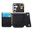 For Samsung Galaxy A36 5G Case D-Ring Holder Leather + PC + TPU Phone Cover with Wallet Kickstand - Black - 3