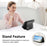 For Samsung Galaxy A36 5G Case D-Ring Holder Leather + PC + TPU Phone Cover with Wallet Kickstand - Black - 7