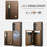 JEEHOOD For Samsung Galaxy S25+ Case  J12 Magnetic Detachable Zipper Wallet Kickstand Leather Back Cover Magnetic Case - Brown - 5