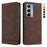 For Realme Narzo 80x 5G Case RINACASIS RC23 RFID Blocking Wallet Stand PU Leather Phone Cover - Brown - 1