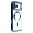 For iPhone 17 Pro Magnetic Case CD Veins Glass Lens Guard TPU Phone Back Cover - Dark Blue - 2