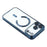 For iPhone 17 Pro Max Magnetic Case CD Veins Glass Lens Guard TPU Phone Back Cover - Dark Blue - 4