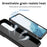 For Samsung Galaxy S23 Back Case, Slide Camera Protector Design Shockproof PC + TPU Protective Phone Cover with Metal Ring Kickstand - Black - 3
