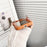 For iPhone 17 E Ink Phone Cover 4-Color Display Pattern Customized Case - Orange - 5