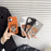 For iPhone 17 E Ink Phone Cover 4-Color Display Pattern Customized Case - Orange - 7