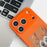For iPhone 17 Pro E Ink Phone Cover 4-Color Display Pattern Customized Case - Orange - 5
