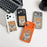 For iPhone 17 Pro E Ink Phone Cover 4-Color Display Pattern Customized Case - Orange - 7