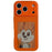 For iPhone 17 Pro Max E Ink Phone Cover 4-Color Display Pattern Customized Case - Orange - 1