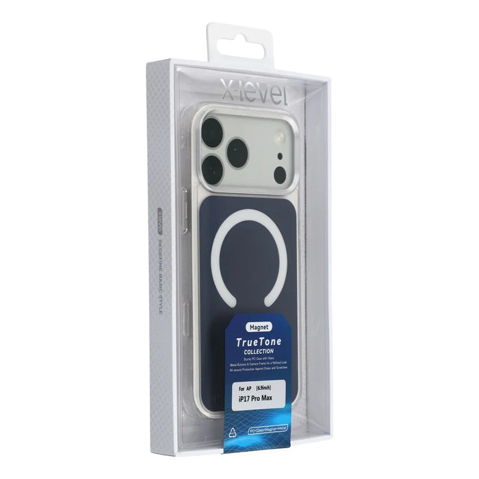 X-LEVEL For iPhone 17 Pro Case Compatible with MagSafe PC + Glass Phone Cover - Blue - 7