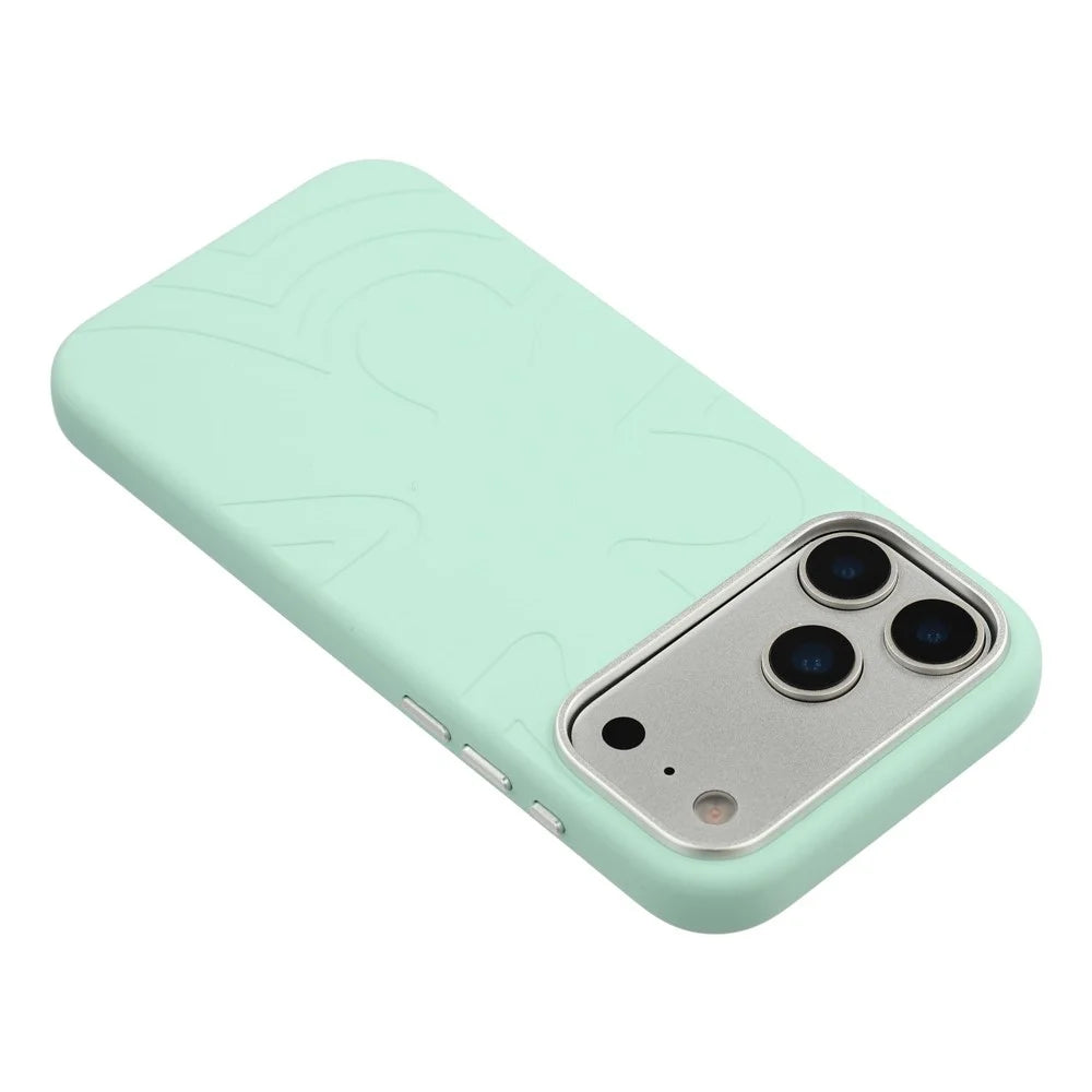 JAUCASE For iPhone 17 Pro Max Case Compatible with MagSafe Metal Camera Frame Liquid Silicone Phone Cover - Green - 5
