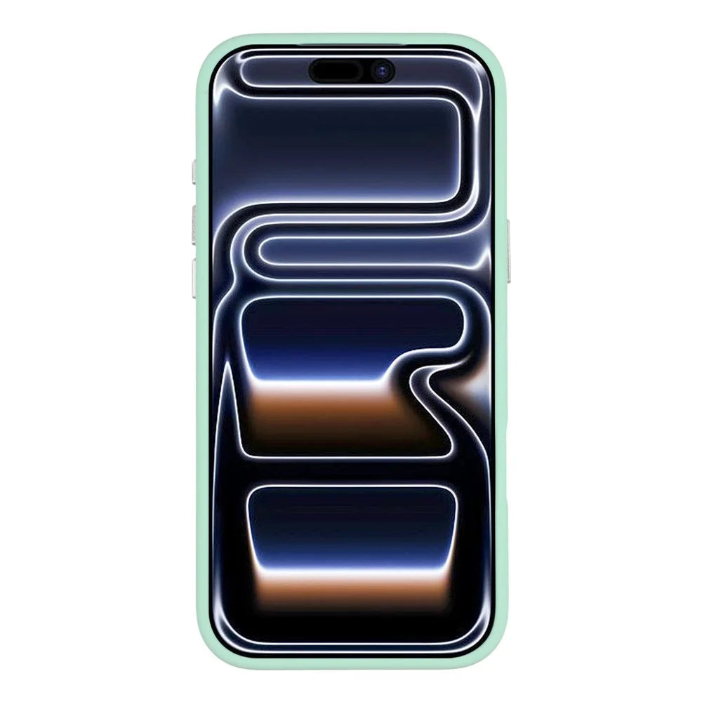 JAUCASE For iPhone 17 Pro Case Compatible with MagSafe Metal Camera Frame Liquid Silicone Phone Cover - Green - 2